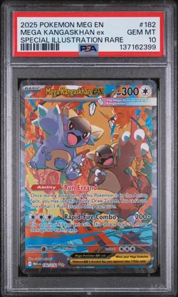 2025 POKEMON MEGA EVOLUTION SPECIAL ILLUSTRATION RARE MEGA KANGASKHAN EX PSA 10 - Image 1