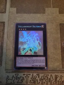 YUGIOH STELLARKNIGHT DELTEROS DUEA-EN053 GHOST RARE UNLIMITED ED NM - Image 1