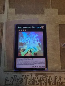 YUGIOH STELLARKNIGHT DELTEROS DUEA-EN053 GHOST RARE UNLIMITED ED NM - Image 2