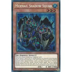 Yu-Gi-Oh Mermail Shadow Squad MP25-EN101 Prismatic Secret Rare 1st Edition - Image 1