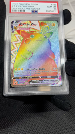 Pikachu VMAX Secret 188/185 Pokemon Card PSA 10 SWSH Vivid Voltage TCG CCG - Image 2