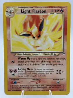 Pokemon TCG 2002 Neo Destiny: Light Flareon 46/105 Non-Holo Uncommon Card - Image 1