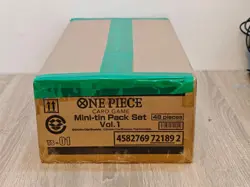 ONE PIECE CARD GAME Mini tin Pack set vol.1 TS-01 Japanese ASIAN Version - CASE - Image 2