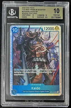 BGS 10 One Piece OP04-044 SR Kaido - English - PRB01 - Graded - Image 1