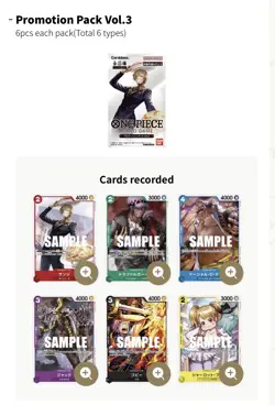 ONE PIECE CARD GAME PROMOTION PACK 2022 VOL.3 6 CARDS PROMO PACK (SEALED) - Image 3