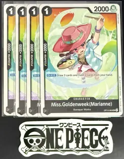 4x One Piece OP14-085 UC Miss.Goldenweek - ENG - Regular - Playset - NM/M - Image 1