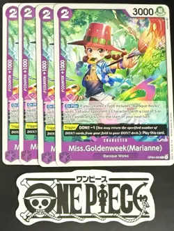 4x One Piece OP04-065 C Miss.Goldenweek... - English - Regular - Play Set - NM/M - Image 1