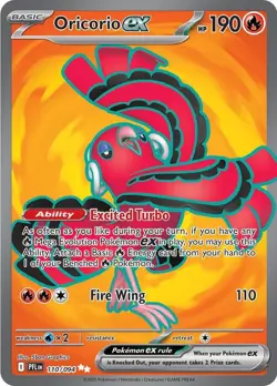 Oricorio ex 110/094 Mega Evolutions Phantasmal Flames Pokemon TCG - NM - Image 1