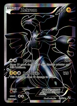 Zekrom (114 Full Art) Ultra Rare Holo Black and White 114/114 MP Pokemon TCG - Image 1