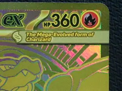 MEGA CHARIZARD X EX 130/094 GOLD SECRET POKEMON PHANTASMAL FLAMES CARD - READ - Image 3
