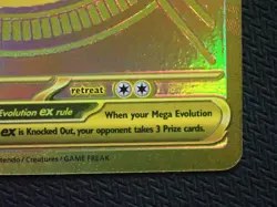 MEGA CHARIZARD X EX 130/094 GOLD SECRET POKEMON PHANTASMAL FLAMES CARD - READ - Image 5
