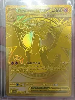 2025 Phantasmal Flames Mega Charizard x Ex Gold Card Pokemon TCG - Image 1