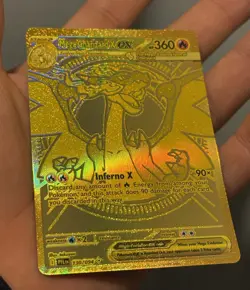 Mega Charizard X EX Gold Card 130/094 Phantasmal Flames Pokemon TCG NM OC Rare - Image 3