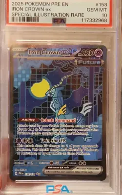 Pokemon Iron Crown ex 158/131 Prismatic Evolutions Special Illustration Rare PS. - Image 1