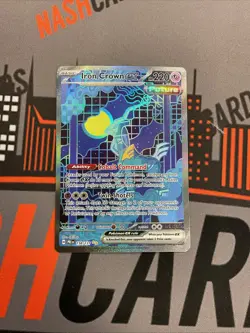 Pokemon Iron Crown EX 158/131 Special Illustration Rare Prismatic Evolutions NM - Image 1