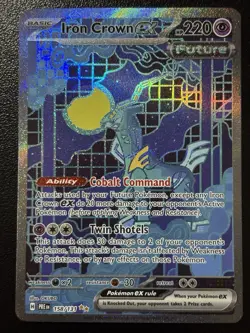 Pokemon Iron Crown EX 158/131 Special Illustration Rare Prismatic Evolutions NM - Image 1