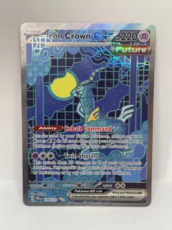 Iron Crown ex Special Illustration Rare Pokemon TCG Prismatic Evolution 158/131 - Image 1