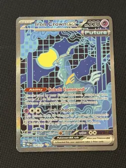 Pokemon Prismatic Evolutions Iron Crown EX 158/131 SIR Special Illustration Rare - Image 1