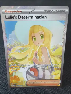 Lillie’s Determination 184/132 Special Illustration Rare Pokemon Mega Evolution - Image 1