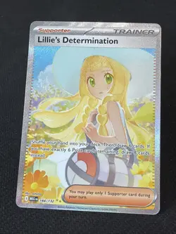 Lillie’s Determination 184/132 Special Illustration Rare Pokemon Mega Evolution - Image 2