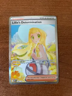 Lillie’s Determination 184/132 Special Illustration Rare Pokemon Mega Evolution - Image 1