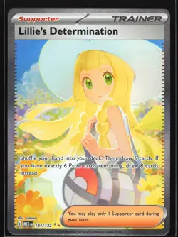 Lillie's Determination 184/132 Mega Evolution Special Illustration Rare Pokemon - Image 1