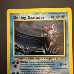 Pokemon TCG Neo Revelation Shining Gyarados 65/64 Secret Rare Holo Card English - Image 4