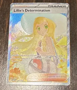 Pokemon Lillie's Determination Special Illustration Rare 184/132 Mega NM - Image 1