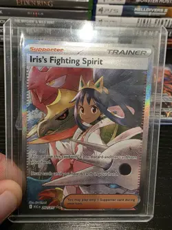 Iris's Fighting Spirit 292/217 Full Art Secret Rare Pokemon Card NM - Image 1