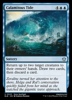 Calamitous Tide Foil (043) Bloomburrow BLB MTG Magic - Image 1