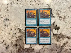Mtg Coastal Piracy x4 - Magic the Gathering Coast Piracy Played Writing On Back - Image 1