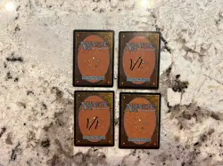 Mtg Coastal Piracy x4 - Magic the Gathering Coast Piracy Played Writing On Back - Image 2