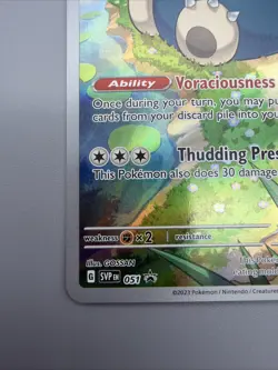Pokemon TCG Snorlax Promo Holo Card 151 Scarlet and Violet #51 - Image 4