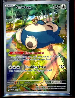 1x Pokemon TCG Snorlax #51 Scarlet & Violet 151 Promo NM TCG Pokemon 0104#1-2 - Image 3