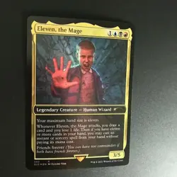 ELEVEN THE MAGE FOIL STRANGER THINKS SECRET LAIR MTG MAGIC THE GATHERING - Image 1