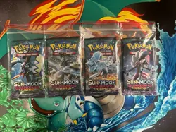 Pokemon TCG S&M Guardians Rising Sealed Booster Pack Art Set - Image 1
