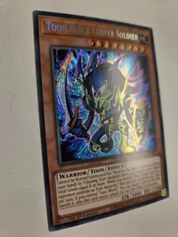 Toon Black Luster Soldier BLCR-EN065 Secret Rare Yugioh 1st Edition NM - Image 2