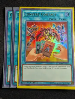 Yugioh - 3x Convert Contact BLRR-EN055 1st Ultra Rare NM - Image 1