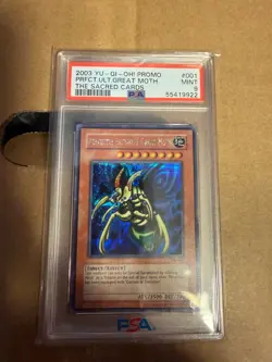 Yugioh Perfectly Ultimate Great Moth (The Sacred Cards) TSC-001 PSA 9 - Image 1