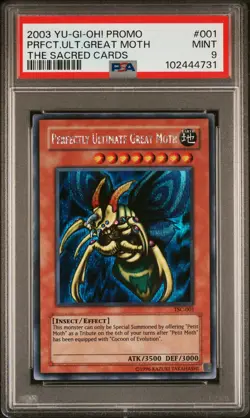 2003 Yu-Gi-Oh! Perfectly Ultimate Great Moth #TSC-001 Promo PSA 9 - Image 1