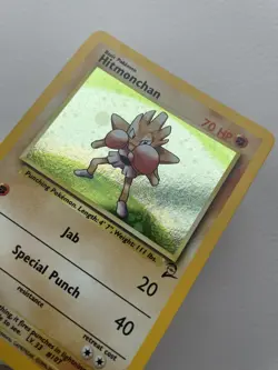 Hitmonchan 008/130 Base Set 2 Holo Pokemon Card - Image 1