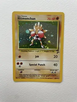 Hitmonchan 008/130 Base Set 2 Holo Pokemon Card - Image 3