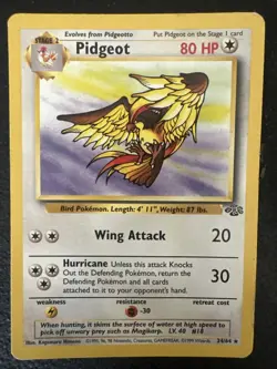 Pokemon TCG Pidgeot Jungle Card 24/64 Regular Rare Non Holo, LP - Image 3