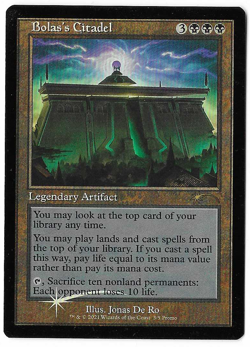 MTG Bolas's Citadel (Retro Frame) - Near Mint - Foil - WPN Gateway Promo - Image 1