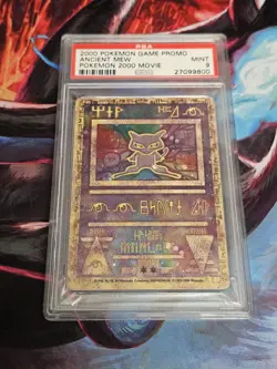 Ancient Mew Pokemon TCG 2000 Movie Promo Card PSA 9 Mint Condition - Image 1