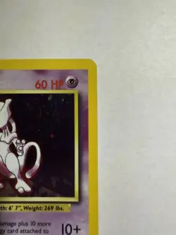 Pokemon Card Mewtwo Basic Holo Psychic Barrier 10/102 - Image 3