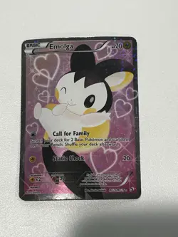 Pokemon Emolga Holo RC23 Basic Card 2013 English Lightning TCG - Image 1
