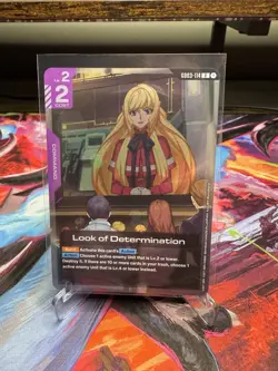 Look of DeterminationGundam Card Game . Steel Requiem Rare GD03-114 - Image 1