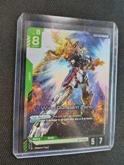 Wing Gundam Zero Foil LR - GD01-024 Gundam Trading Card Game Holo English - Image 1