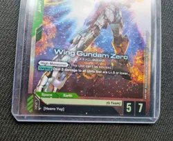Wing Gundam Zero Foil LR - GD01-024 Gundam Trading Card Game Holo English - Image 3